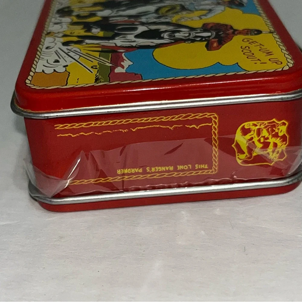 1997 Hallmark Keepsake Ornament The Longer Ranger Pressed Tin Lunch Box Ornament